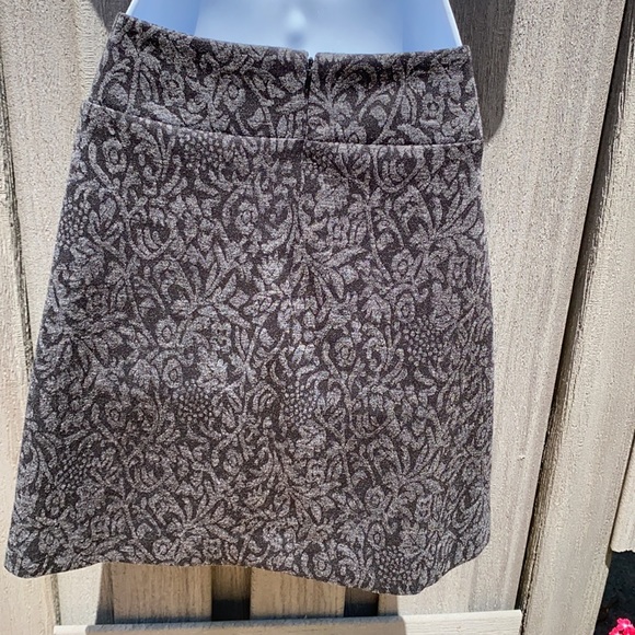 LOFT Petite Black/Charcoal Skirt Size OP - Picture 2 of 5